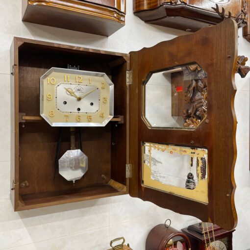 Đồng hồ cổ FFR 8/8 thùng nu đào số nổi vàng - Ảnh 7