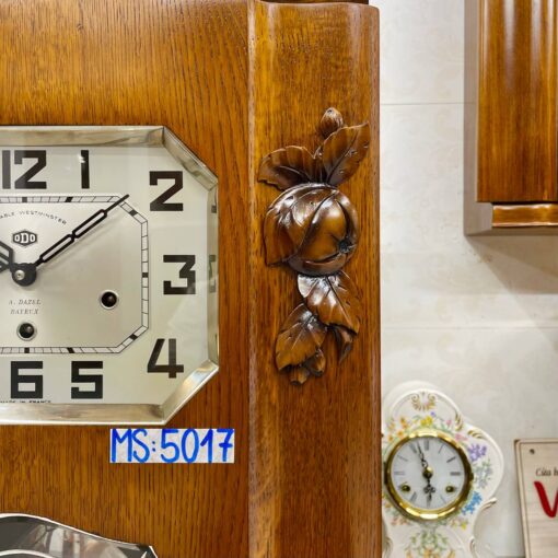 Đồng hồ cổ Odo 54/8 thùng nu đào chuông ngân - Ảnh 4