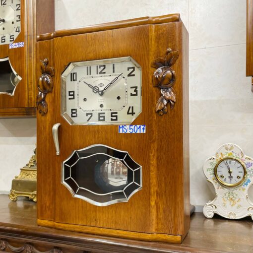 Đồng hồ cổ Odo 54/8 thùng nu đào chuông ngân - Ảnh 3