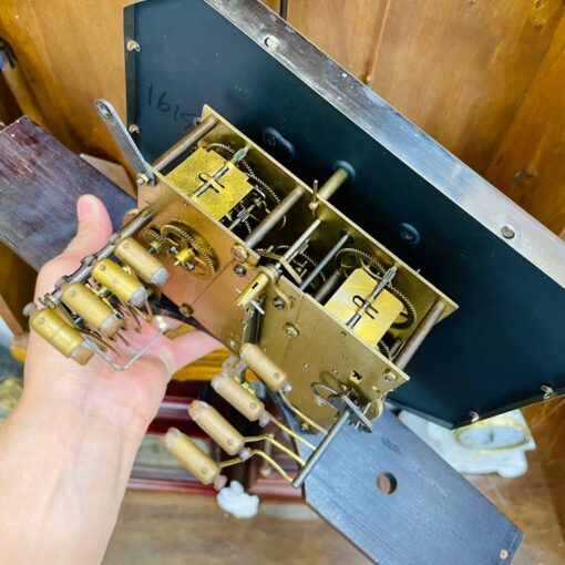 Đồng hồ cổ Odo 54/8 thùng nu đào chuông ngân - Ảnh 11