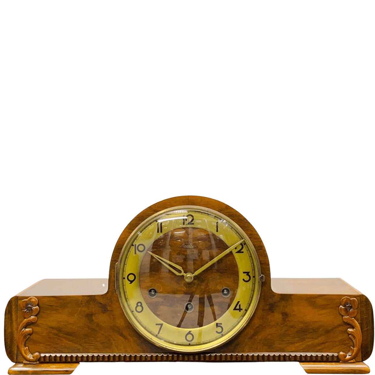 Đồng hồ vai bò Mauthe 5/5 gỗ vân đẹp chuông vang ấm