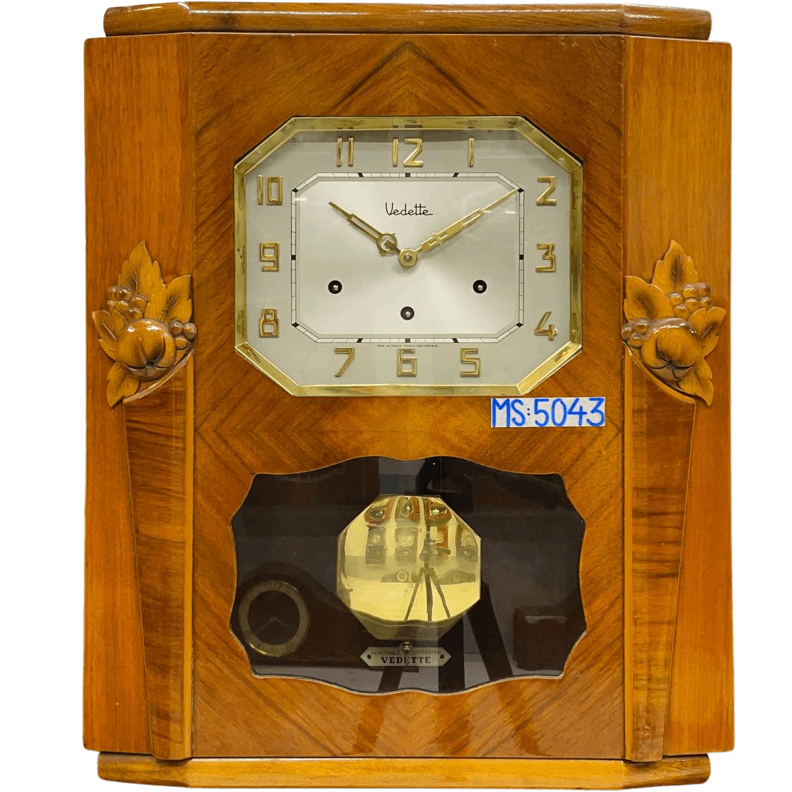 Đồng hồ cổ Vedette 8/8 số nổi vàng sang trọng
