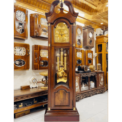 Đồng hồ tủ cây Howard Miller 12/12 mái sừng chơi chuông 3 bản nhạc - Ảnh 2