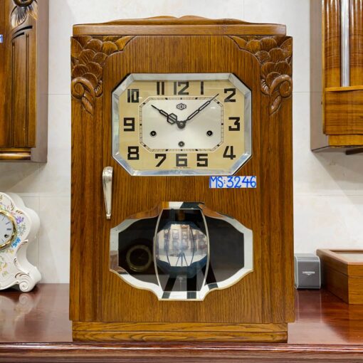 Đồng hồ cổ Odo 54/8 thùng sồi đẹp chuông hay - Ảnh 2