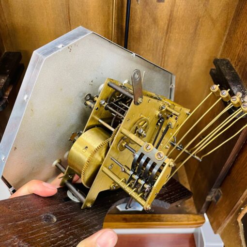 Đồng hồ cổ Odo 54/8 thùng sồi đẹp chuông hay - Ảnh 9