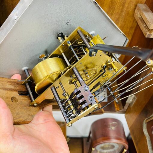 Đồng hồ cổ Odo 54/8 máy đẹp chuông hay - Ảnh 11