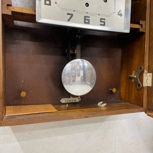 Đồng hồ cổ Vedette 8/8 thùng nu nho chuông hay - Ảnh 8
