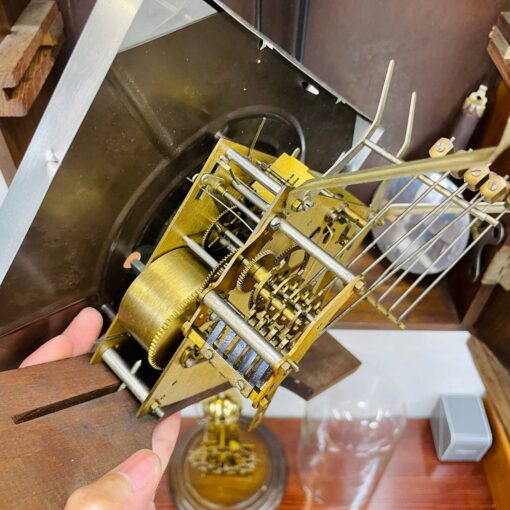 Đồng hồ cổ Vedette 8/8 thùng nu nho chuông hay - Ảnh 10