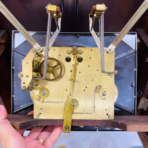 Đồng hồ cổ Vedette 8/8 thùng nu nho chuông hay - Ảnh 9