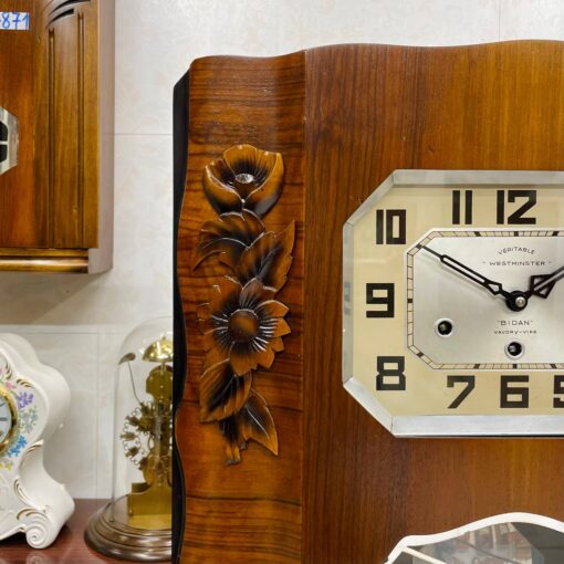 Đồng hồ cổ Jura 8/8 thùng nu hoa chuông hay - Ảnh 4