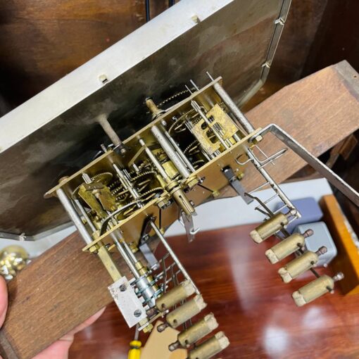 Đồng hồ cổ Jura 8/8 thùng nu hoa chuông hay - Ảnh 11