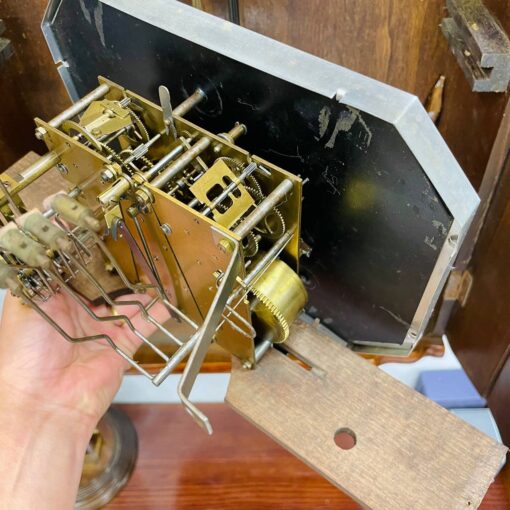 Đồng hồ cổ Jura 8/8 thùng nu chạm trổ bông nho - Ảnh 11