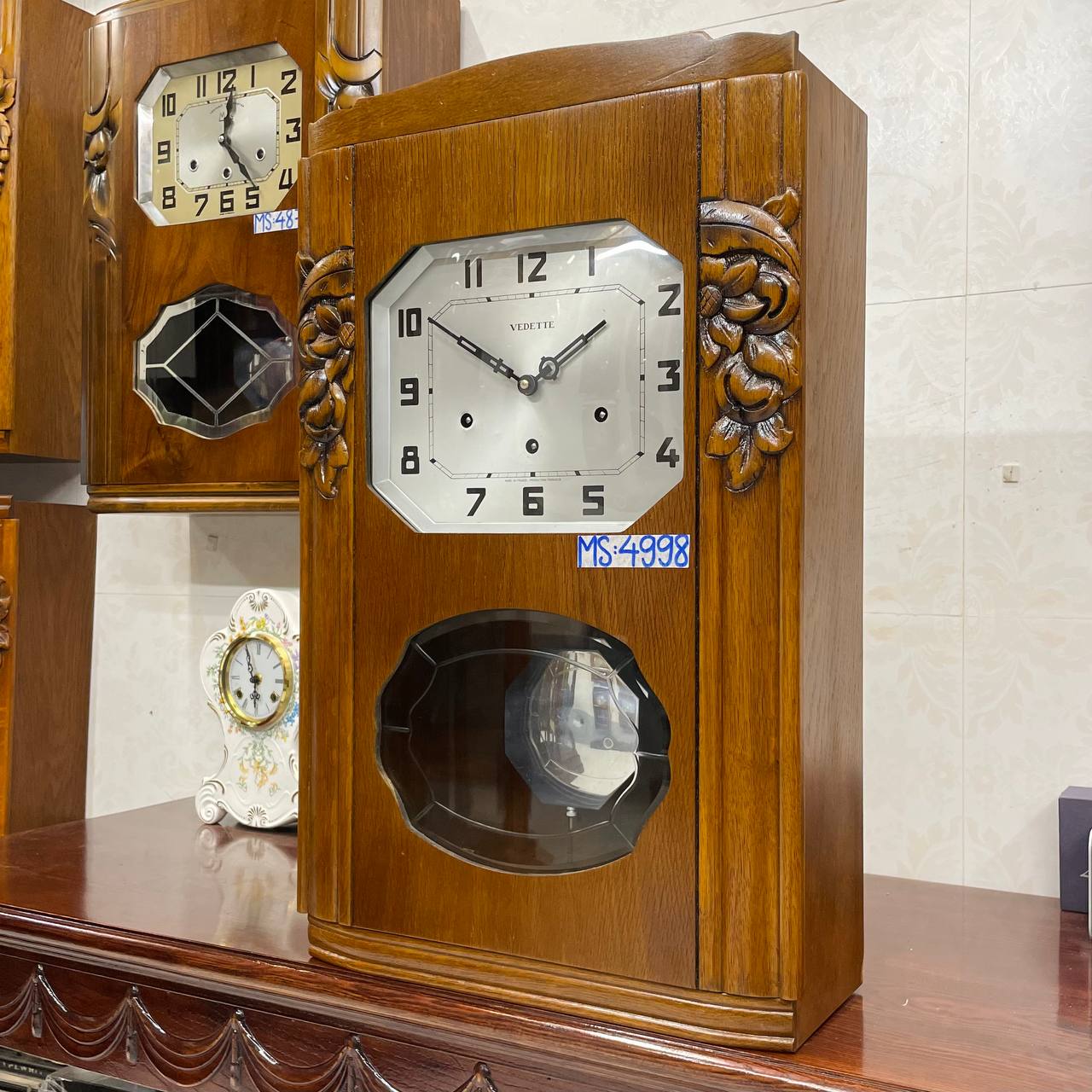 Đồng hồ cổ Vedette 8/8 thùng dài sang trọng - Ảnh 3