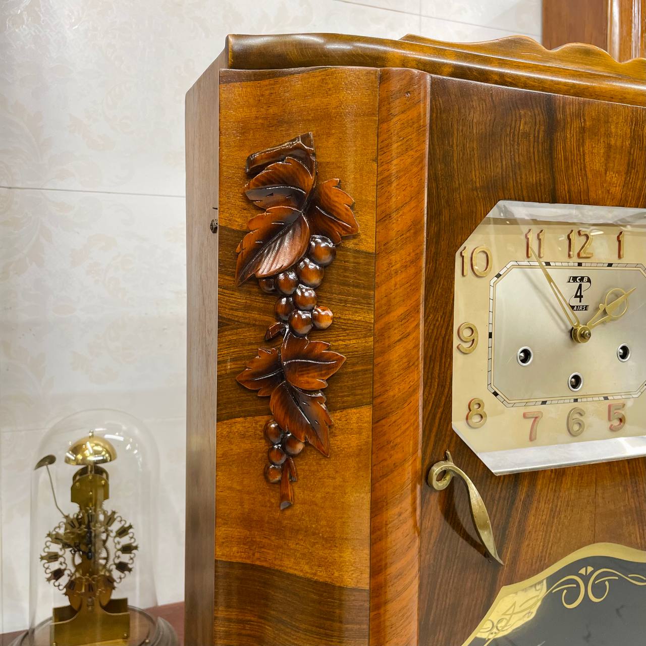 Đồng hồ cổ FFR 10/10 thùng 4 bông chơi chuông 4 bản nhạc - Ảnh 4