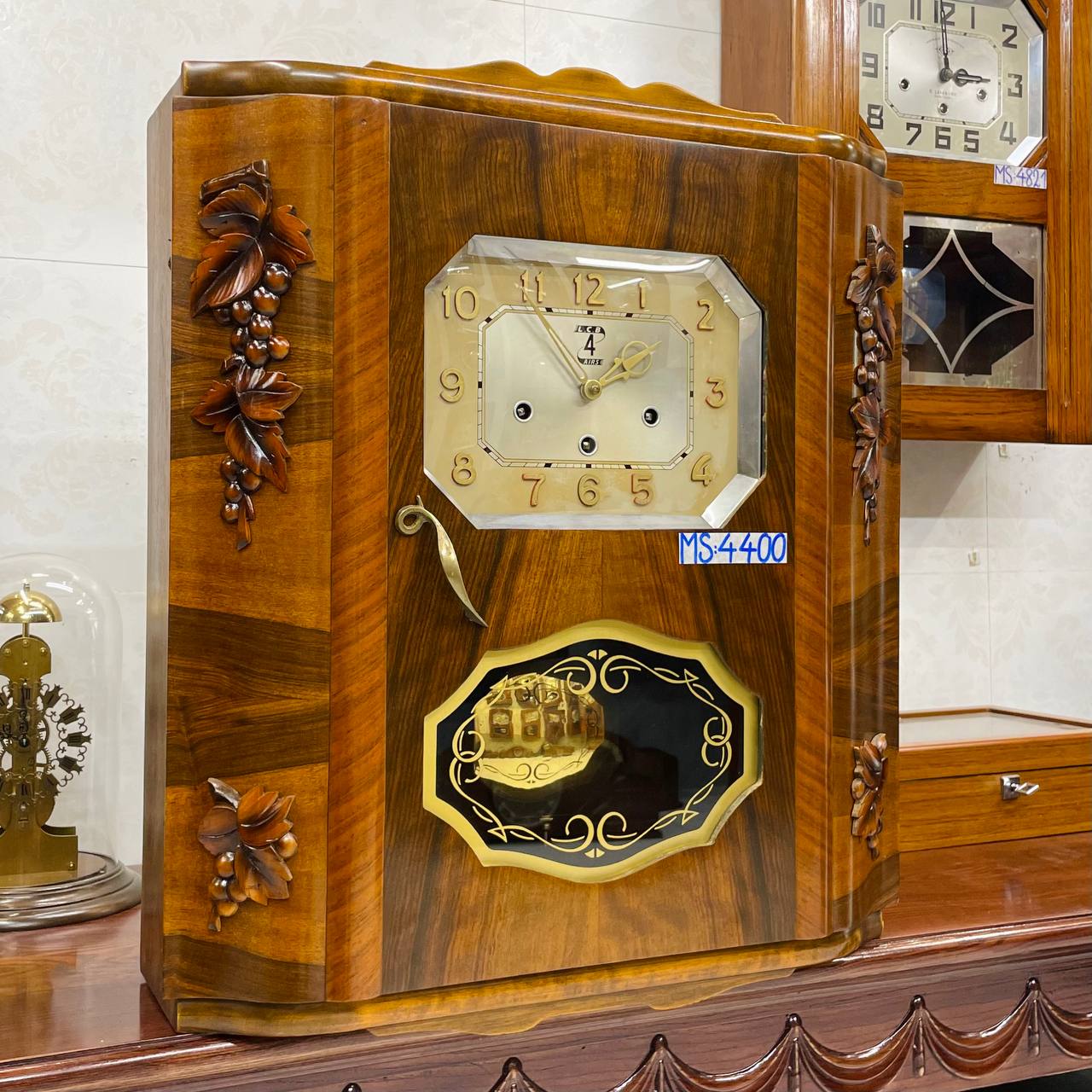 Đồng hồ cổ FFR 10/10 thùng 4 bông chơi chuông 4 bản nhạc - Ảnh 3