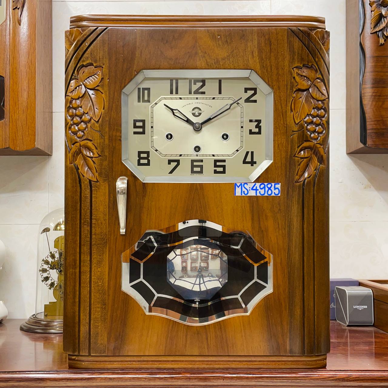 Đồng hồ cổ FFR 8/8 thùng nu nho chuông ngân vang - Ảnh 2