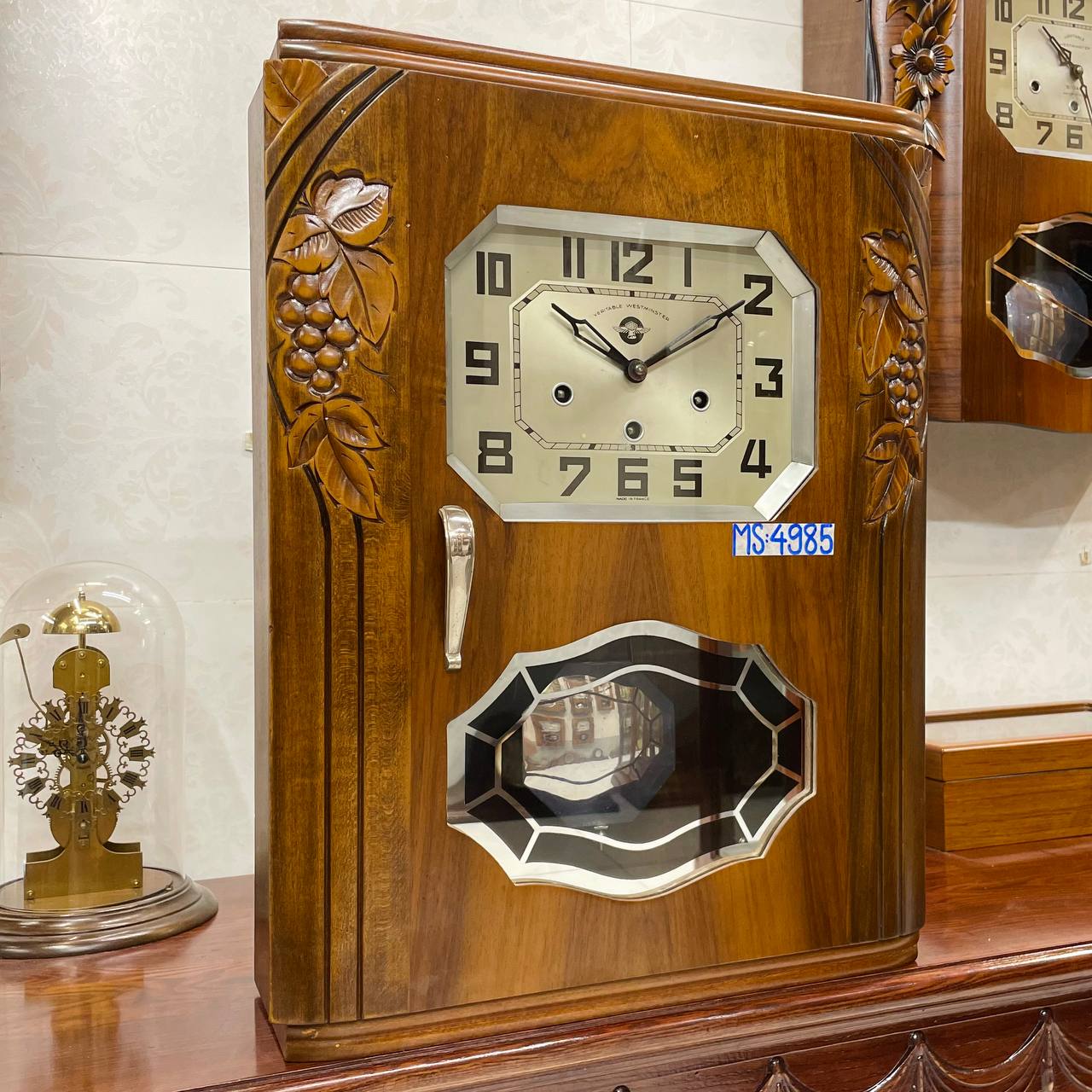 Đồng hồ cổ FFR 8/8 thùng nu nho chuông ngân vang - Ảnh 3