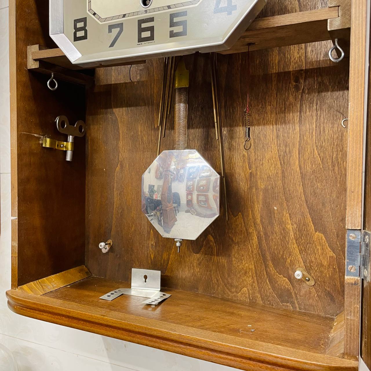 Đồng hồ cổ FFR 8/8 thùng nu nho chuông ngân vang - Ảnh 8