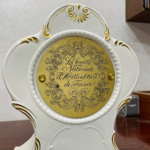 Đồng hồ để bàn Boulle men sứ sang trọng dòng chuông chén cao cấp - Ảnh 8