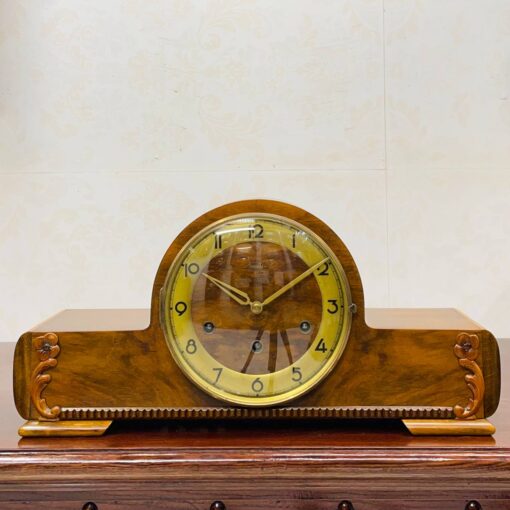 Đồng hồ vai bò Mauthe 5/5 gỗ vân đẹp chuông vang ấm - Ảnh 2