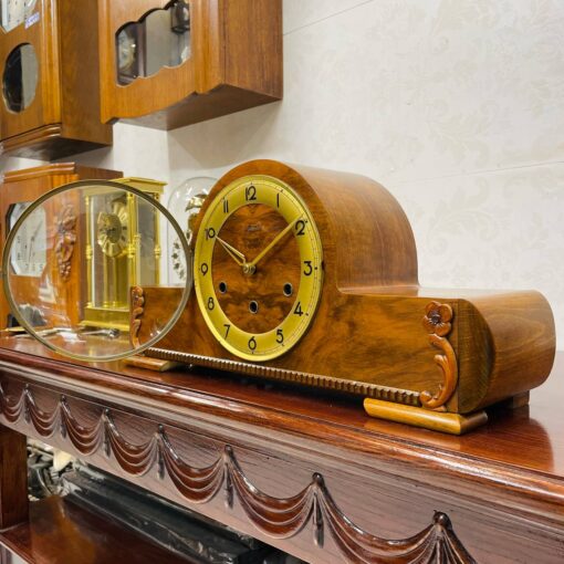 Đồng hồ vai bò Mauthe 5/5 gỗ vân đẹp chuông vang ấm - Ảnh 4