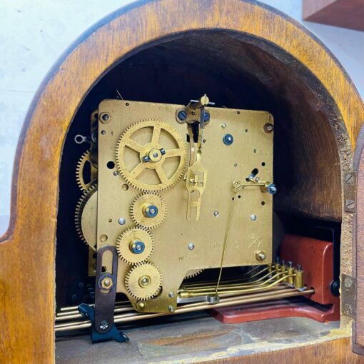 Đồng hồ vai bò Mauthe 5/5 gỗ vân đẹp chuông vang ấm - Ảnh 9