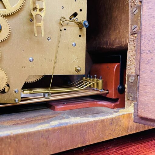 Đồng hồ vai bò Mauthe 5/5 gỗ vân đẹp chuông vang ấm - Ảnh 10