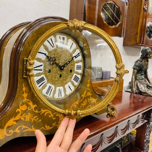 Đồng hồ vai bò Jauch 5/5 xanh lục bảo khảm gỗ tinh xảo - Ảnh 7