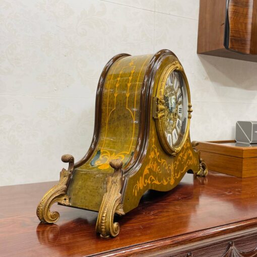 Đồng hồ vai bò Jauch 5/5 xanh lục bảo khảm gỗ tinh xảo - Ảnh 5