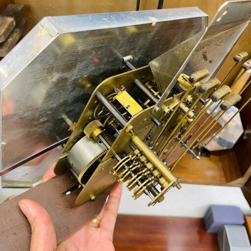 Đồng hồ cổ Girod 8/8 thùng độc đáo chơi chuông 2 bản nhạc - Ảnh 12