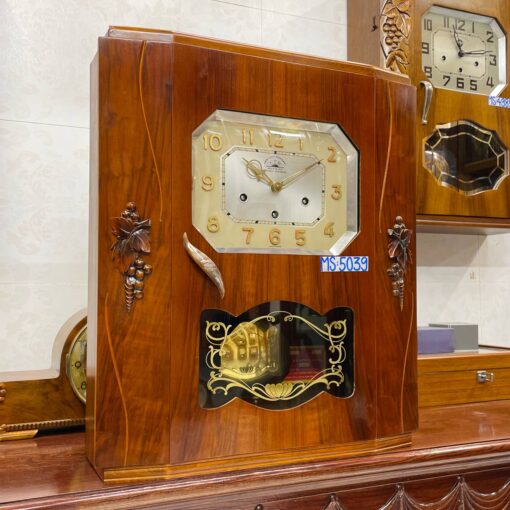 Đồng hồ cổ FFR 8/8 thùng nu nho số nổi vàng - Ảnh 3