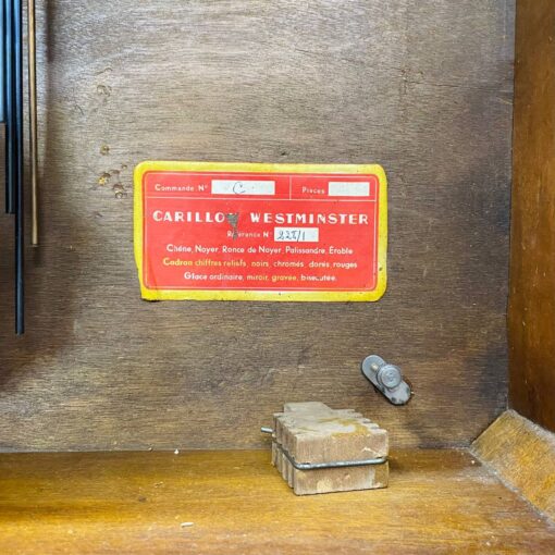 Đồng hồ cổ FFR 8/8 thùng nu nho số nổi vàng - Ảnh 9