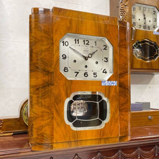 Đồng hồ cổ Girod 8/8 thùng vân nu chơi chuông 2 bản nhạc - Ảnh 3