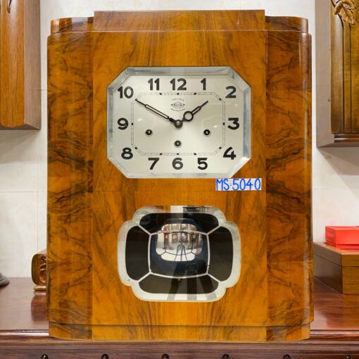 Đồng hồ cổ Girod 8/8 thùng vân nu chơi chuông 2 bản nhạc - Ảnh 2