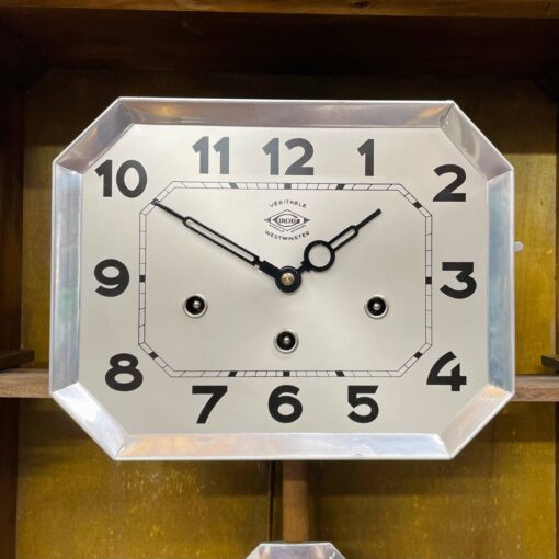 Đồng hồ cổ Girod 8/8 thùng vân nu chơi chuông 2 bản nhạc - Ảnh 8