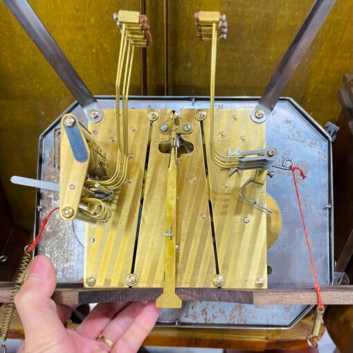 Đồng hồ cổ Girod 8/8 thùng vân nu chơi chuông 2 bản nhạc - Ảnh 11