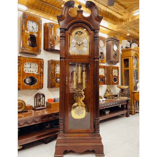 Đồng hồ tủ cây Howard Miller 12/12 cao cấp tắt đêm tự động - Ảnh 2