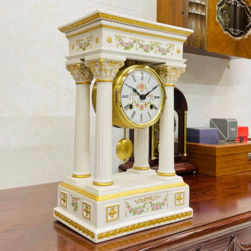 Đồng hồ để bàn Hermle phong cách Cổng Khải Hoàn Môn sang trọng - Ảnh 3