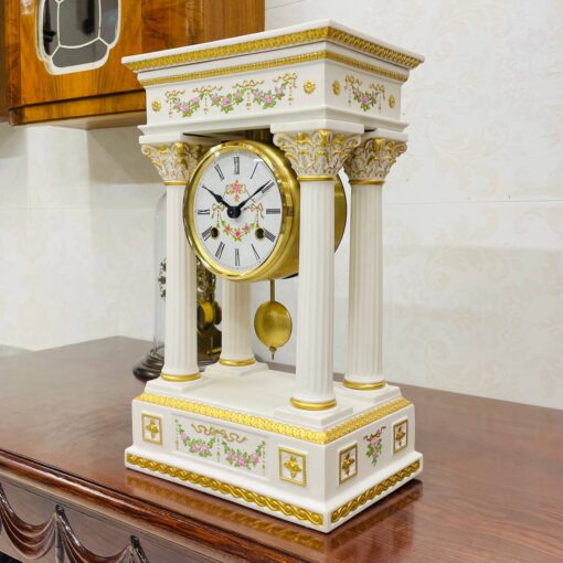 Đồng hồ để bàn Hermle phong cách Cổng Khải Hoàn Môn sang trọng - Ảnh 4