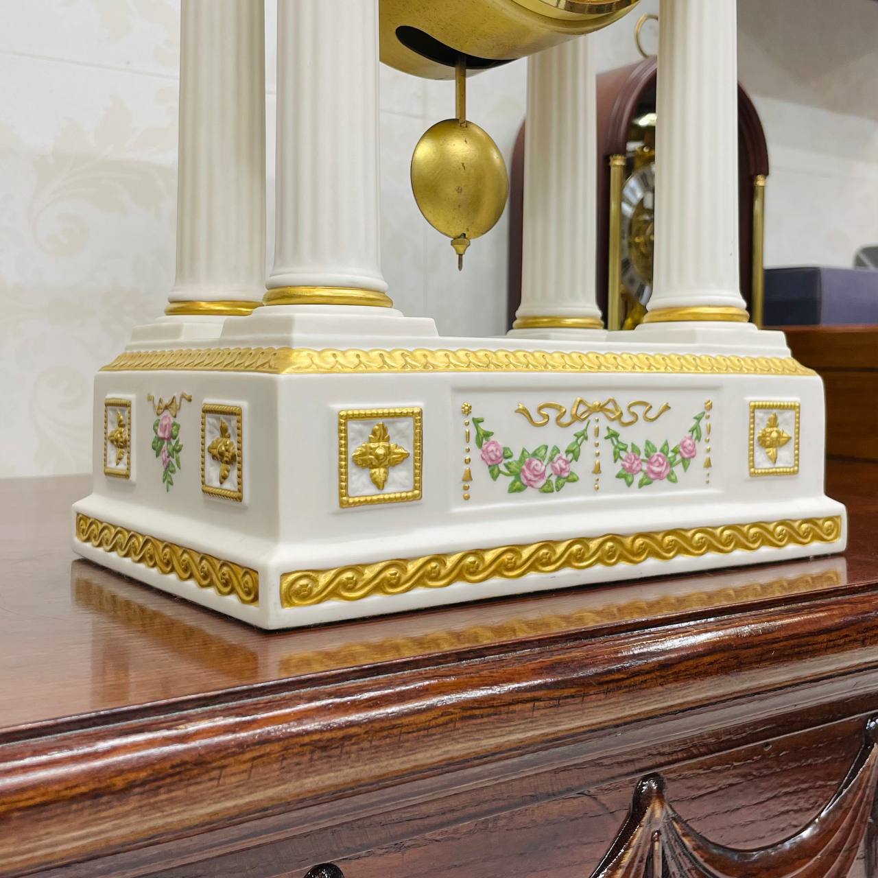 Đồng hồ để bàn Hermle phong cách Cổng Khải Hoàn Môn sang trọng - Ảnh 7