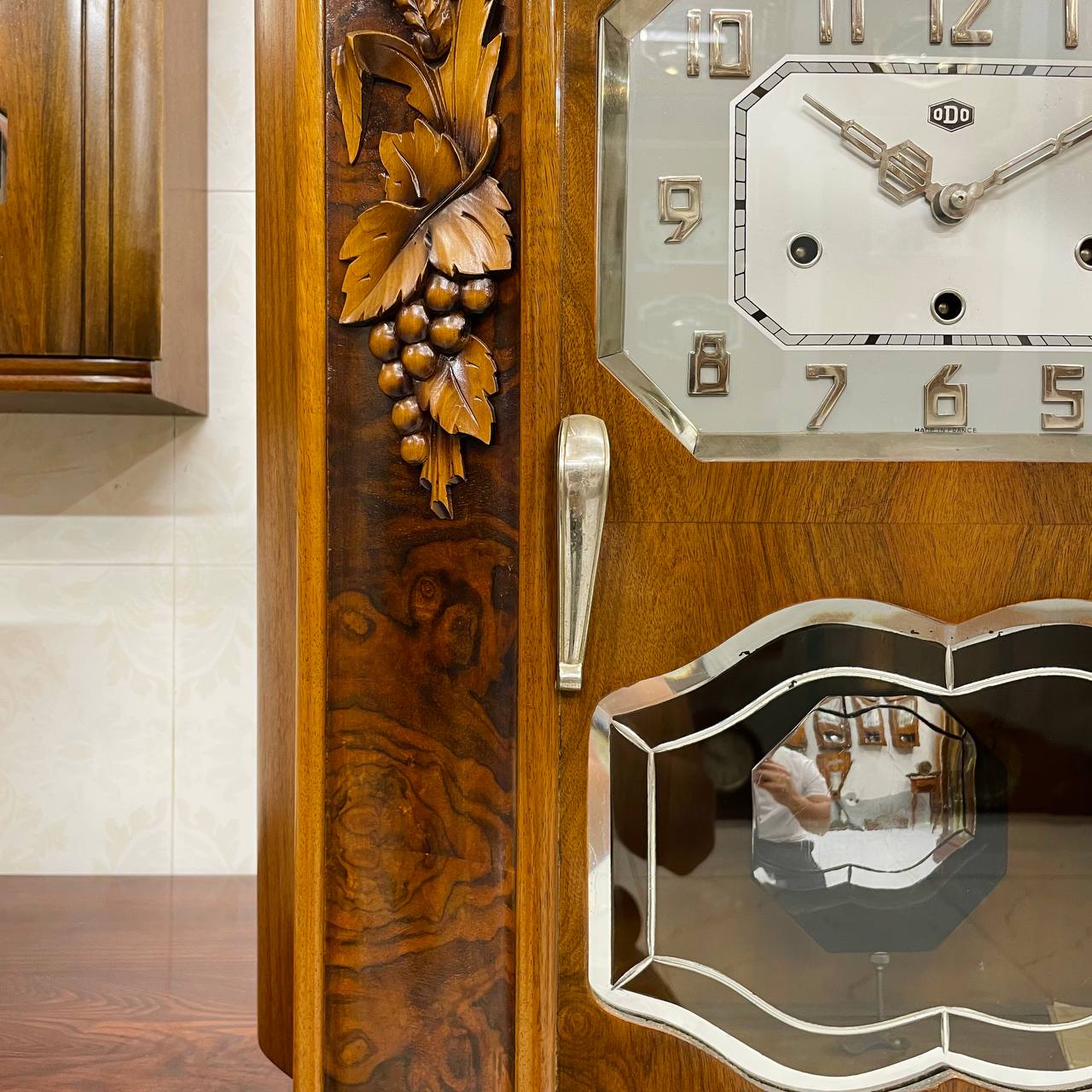 Đồng hồ cổ Odo 54/10 Binh Boong thùng lúa mạch 3 buồng khum - Ảnh 6