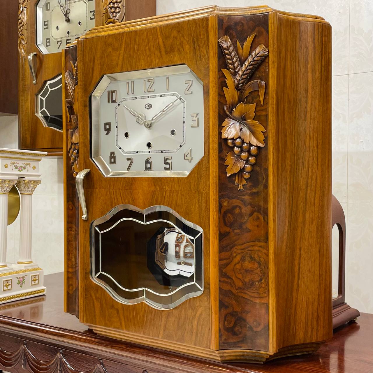 Đồng hồ cổ Odo 54/10 Binh Boong thùng lúa mạch 3 buồng khum - Ảnh 4