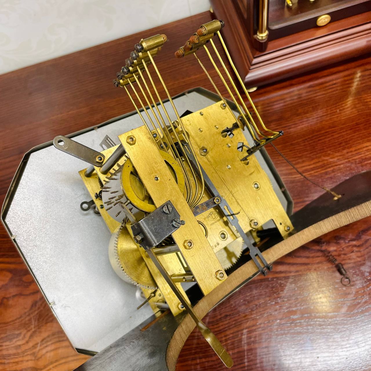 Đồng hồ cổ Odo 54/10 Binh Boong thùng lúa mạch 3 buồng khum - Ảnh 13