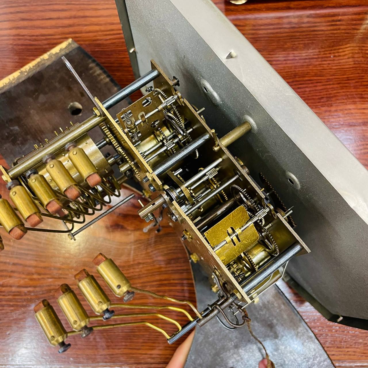 Đồng hồ cổ Odo 54/10 Binh Boong thùng lúa mạch 3 buồng khum - Ảnh 17