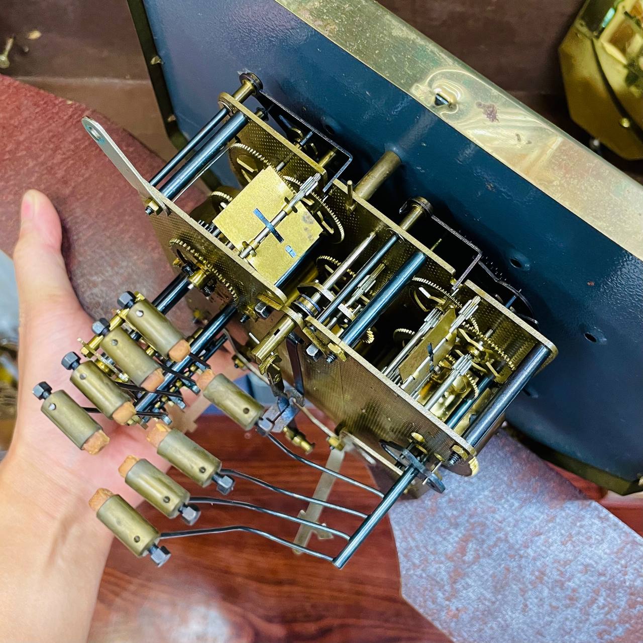 Đồng hồ cổ Odo 62/8 thùng khủng số nổi siêu VIP - Ảnh 13