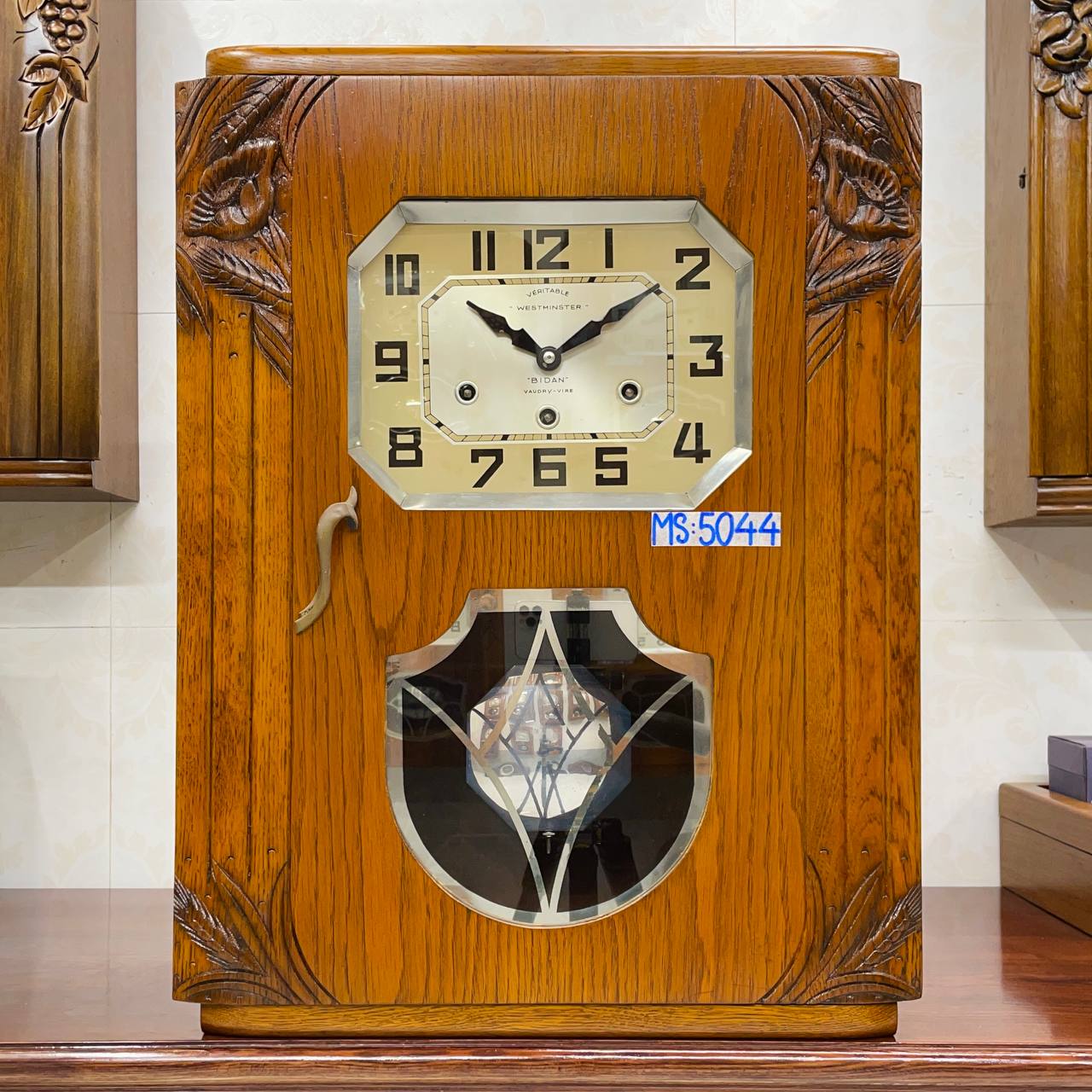 Đồng hồ cổ Jura 8/8 thùng 4 bông chuông hay - Ảnh 2