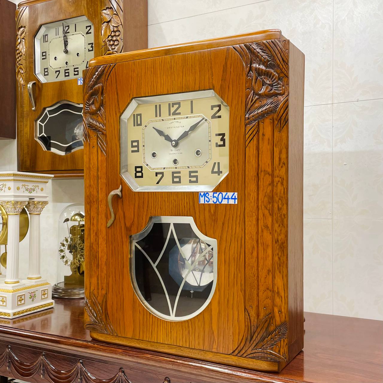 Đồng hồ cổ Jura 8/8 thùng 4 bông chuông hay - Ảnh 4