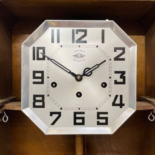 Đồng hồ cổ Girod 8/8 thùng nu chơi chuông 2 bản nhạc - Ảnh 7