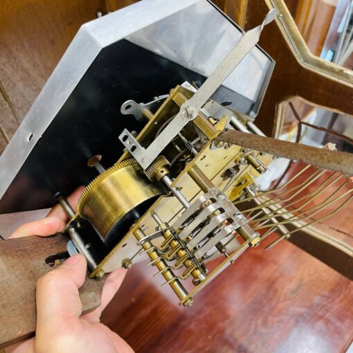 Đồng hồ cổ Girod 8/8 thùng nu chơi chuông 2 bản nhạc - Ảnh 10