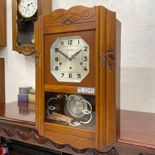 Đồng hồ cổ Vedette 8/8 thùng sồi hoa đẹp cổ điển - Ảnh 3